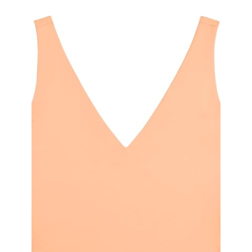 REORIA Women's Deep V Neck Bodysuit - Chic & Versatile Fit