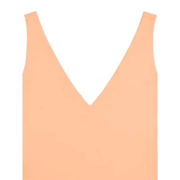 REORIA Women's Deep V Neck Bodysuit - Chic & Versatile Fit