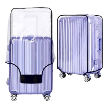 GigabitBest Clear PVC Luggage Cover - Ultimate Waterproof & Dustproof Protector