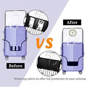 GigabitBest Clear PVC Luggage Cover Waterproof Dustproof Protector