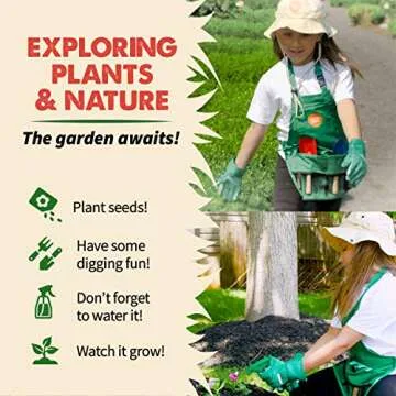 Born Toys Kids Gardening Tool Set for Ages 3-7 - Fun Outdoor Play