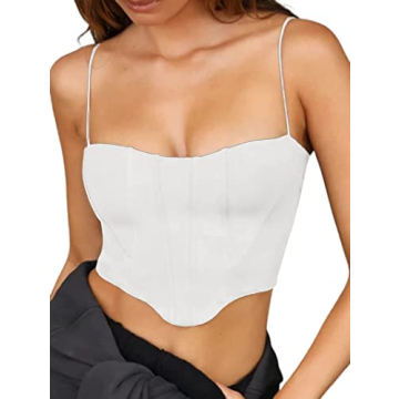 Avanova Women's Spaghetti Strap Crop Top for Summer Style