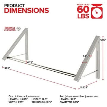 Innovative Double Foldable Clothes Rack for Efficient Drying
