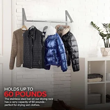 Innovative Double Foldable Clothes Rack for Efficient Drying