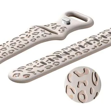 Stylish Slim Leopard Bands for Apple Watch Women