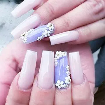 Tiny Spark 3D Flower Nail Charms for Creative Nail Art