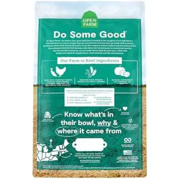 Open Farm, Ancient Grains Dry Dog Food for Puppies, Protein-Rich & Nutrient Dense, 90% Animal Protein Mixed with Non-GMO Fruits, Veggies and Superfoods, Chicken & Salmon Recipe for Puppy, 22lb Bag