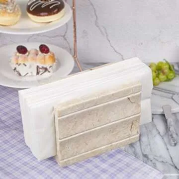Natural Marble Napkin Holder for Dining Table Decor