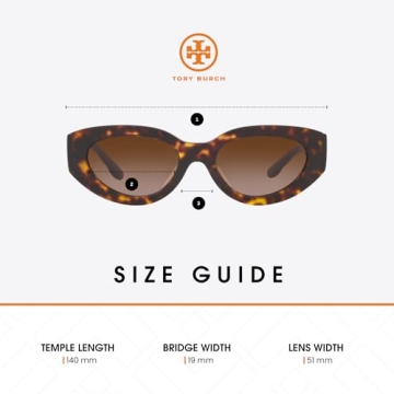 Tory Burch 51MM Cateye Sunglasses for Women in Dark Tortoise