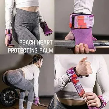 Adjustable Neoprene Padded Wrist straps for Weightlifting,Weight Lifting Straps Gym weight lifting wrist wraps，Gym Accessories for women for Men/Women(Pair)