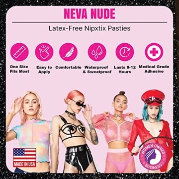 Neva Nude Dom Squad Pasties for Festivals and Raves