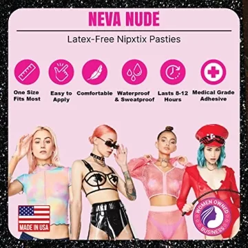 Neva Nude Dom Squad Pasties for Festivals and Raves