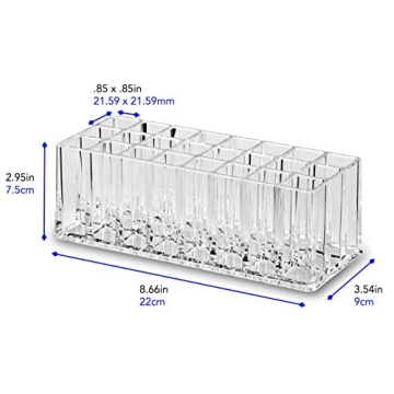 Acrylic Rollerball Perfume Organizer with 24 Slots