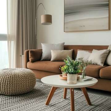 Small Fake Eucalyptus Potted Plants for Home Decor