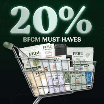 FEBU Plant-Based Reusable Coffee Cup with Lid and Sleeve | 16oz, Moon Black | Portable Travel Mug ma...