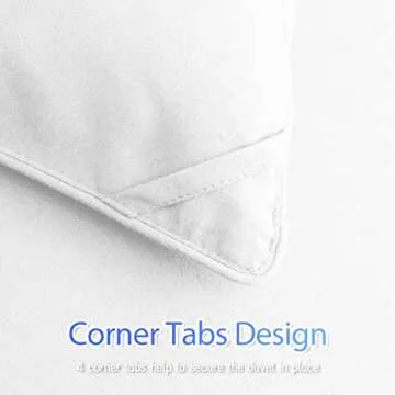 MATBEBY Queen Size Comforter Duvet Insert - All Season White Quilted Down Alternative Bedding Comforter with Corner Tabs - Winter Summer Fluffy Soft - Machine Washable