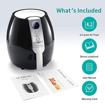 Ultrean Air Fryer 4.2 Quart Electric Oilless Cooker