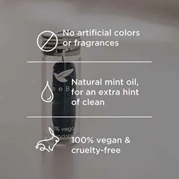 Organic Biodegradable Bamboo Charcoal Dental Floss & Refillable Glass Holder | Vegan | Naturally Waxed with Candelilla Wax | 33yd Thread Spool | Eco-Friendly Zero Waste Oral Care | Mint Flavored