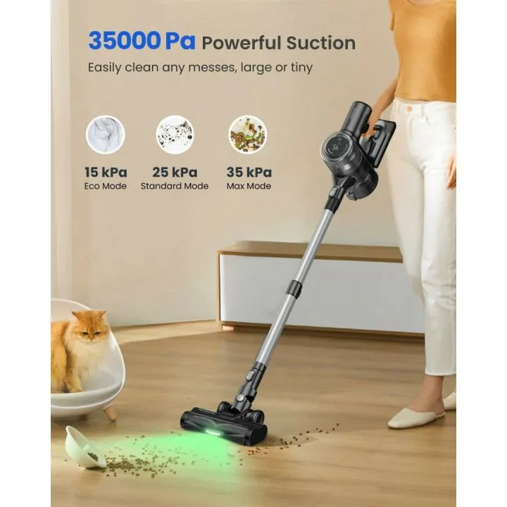 Proscenic P13 Cordless Vacuum: 35Kpa Suction Power