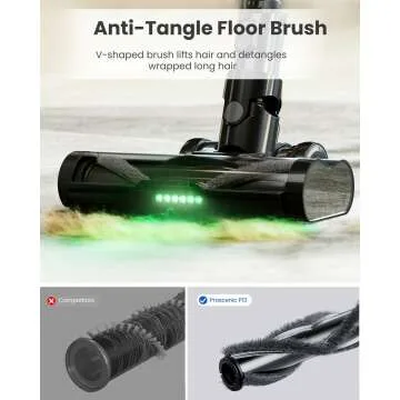 Proscenic P13 Cordless Vacuum: 35Kpa Suction Power