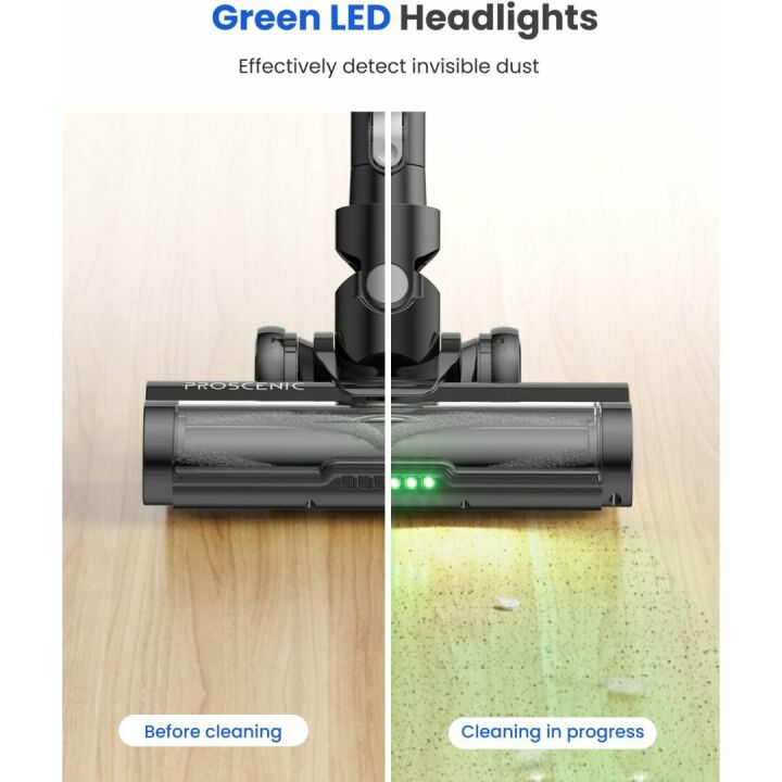 Proscenic P13 Cordless Vacuum: 35Kpa Suction Power
