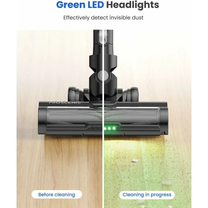 Proscenic P13 Cordless Vacuum: 35Kpa Suction Power