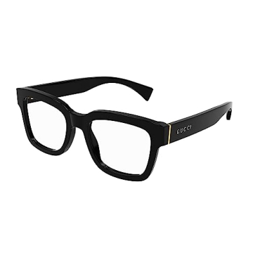 Luxury Gucci GG1138O-001 Black Square Unisex Eyeglasses – Timeless Elegance
