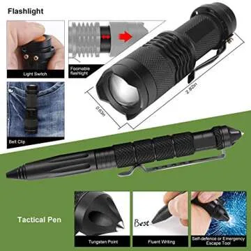 Survival kits 17 in 1, Emergency Survival Gear and Equipment, Cool Gadgets for Men Camping Fishing Hunting Outdoor