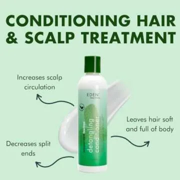 EDEN BodyWorks Peppermint Tea Tree Conditioner | 8 oz | Refresh & Soothe Scalp, Moisturize & Detangle Hair - Packaging May Vary