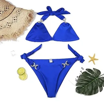 Stylish YAUASOPA Shiny Diamond Bikini Set for Women