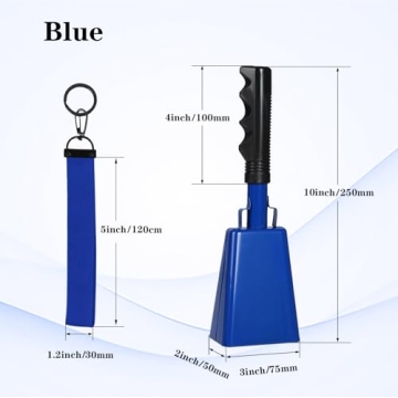 Hordolry 10 Inch Metal Cowbells with Handle - Perfect for Events!