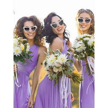 Stylish Heart-Shaped Sunglasses for Parties and Events