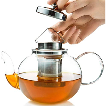 Kitchen Kite Glass Teapot Set - Elegant Tea Maker Gift
