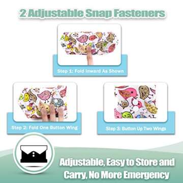 Wegreeco Reusable Menstrual Pads - Soft Cloth Pads & Panty Liners - 6 Pack