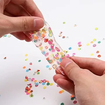 KIMOBER 6000PCS Colorful Polymer Fruit Slices for Crafts