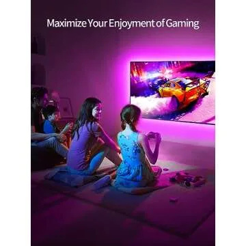 KANTUTOE TV LED Backlight, 9.84ft TV LED Lights for 32-45 Inch, TV Backlight, RGB LED Lights for TV with Remote, Music Sync Bluetooth APP Control TV LED Strip Lights USB Powered for Bedroom