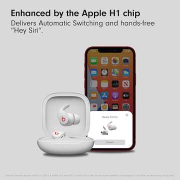 Beats Fit Pro - True Wireless Noise Cancelling Earbuds - Apple H1 Headphone Chip, Compatible with Apple & Android, Class 1 Bluetooth, Built-in Microphone, 6 Hours of Listening Time - Beats White