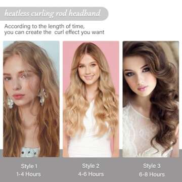 Heatless Velvet Hair Curlers Set for Effortless Overnight Curls