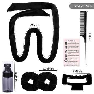 Heatless Velvet Hair Curlers Set for Effortless Overnight Curls