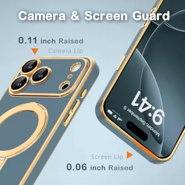 Amzfield iPhone 17 Pro Case with Kickstand and MagSafe