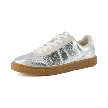 CUSHIONAIRE Balance Women's Retro Fashion Sneakers – Silver 9W