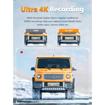 ARIFAYZ 4K Dual Dash Cam with WiFi & 64GB Card