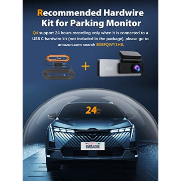 ARIFAYZ 4K Dual Dash Cam with WiFi & 64GB Card