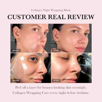 medicube Collagen Night Wrapping Peel Off Facial Mask with Jelly Brush