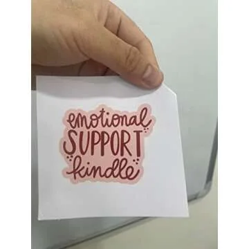 HTLiem Emotional Support Kindle Sticker for Book Lovers