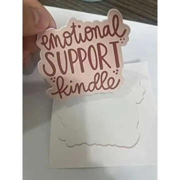 HTLiem Emotional Support Kindle Sticker for Book Lovers