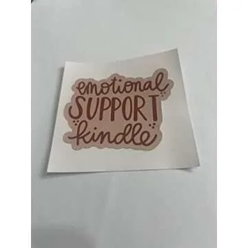 HTLiem Emotional Support Kindle Sticker for Book Lovers