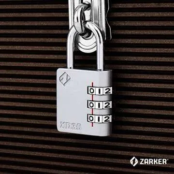 Zarker XD35 3-Digit Combination Lock for Multiple Uses
