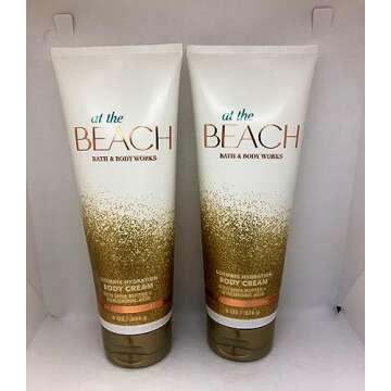 Bath and Body Works 2 Pack At The Beach Ultra Shea Body Cream 8 Oz.