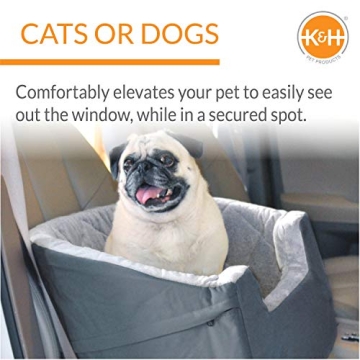 K&H Booster Pet Car Seat for Small Dogs - Safe & Comfortable
